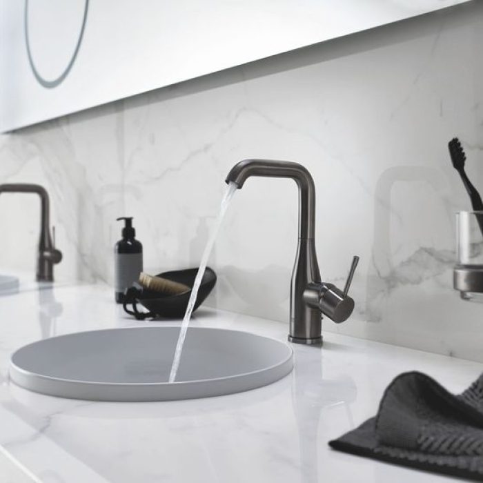 Grohe Essentials uchwyt do akcesoriów ścienny brushed hard graphite 40369AL1